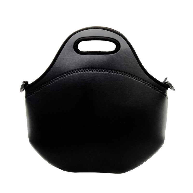 YIDA Neoprene Insulated Lunch bag, Lunch tote Boxes Bags for Women Men Work Office Picnic Travel (Black) - Image 2